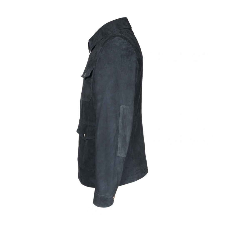 Saint Navy Leather Men's Jacket