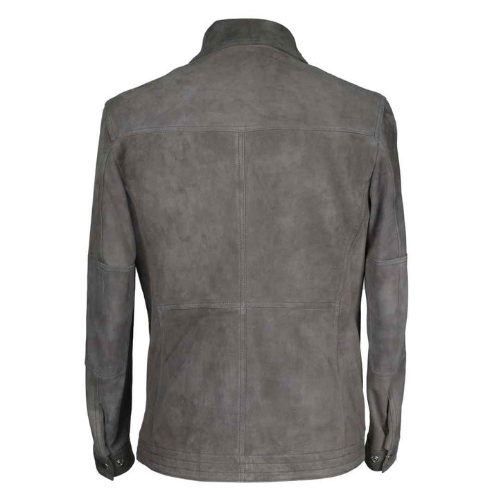 Saint Grey Leather Men's Jacket