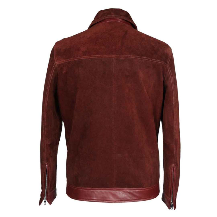 Saint Maroon Leather Men's Jacket