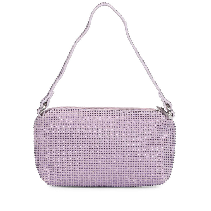 Aria Crystal Embellished Lilac Leather Mini Handbags