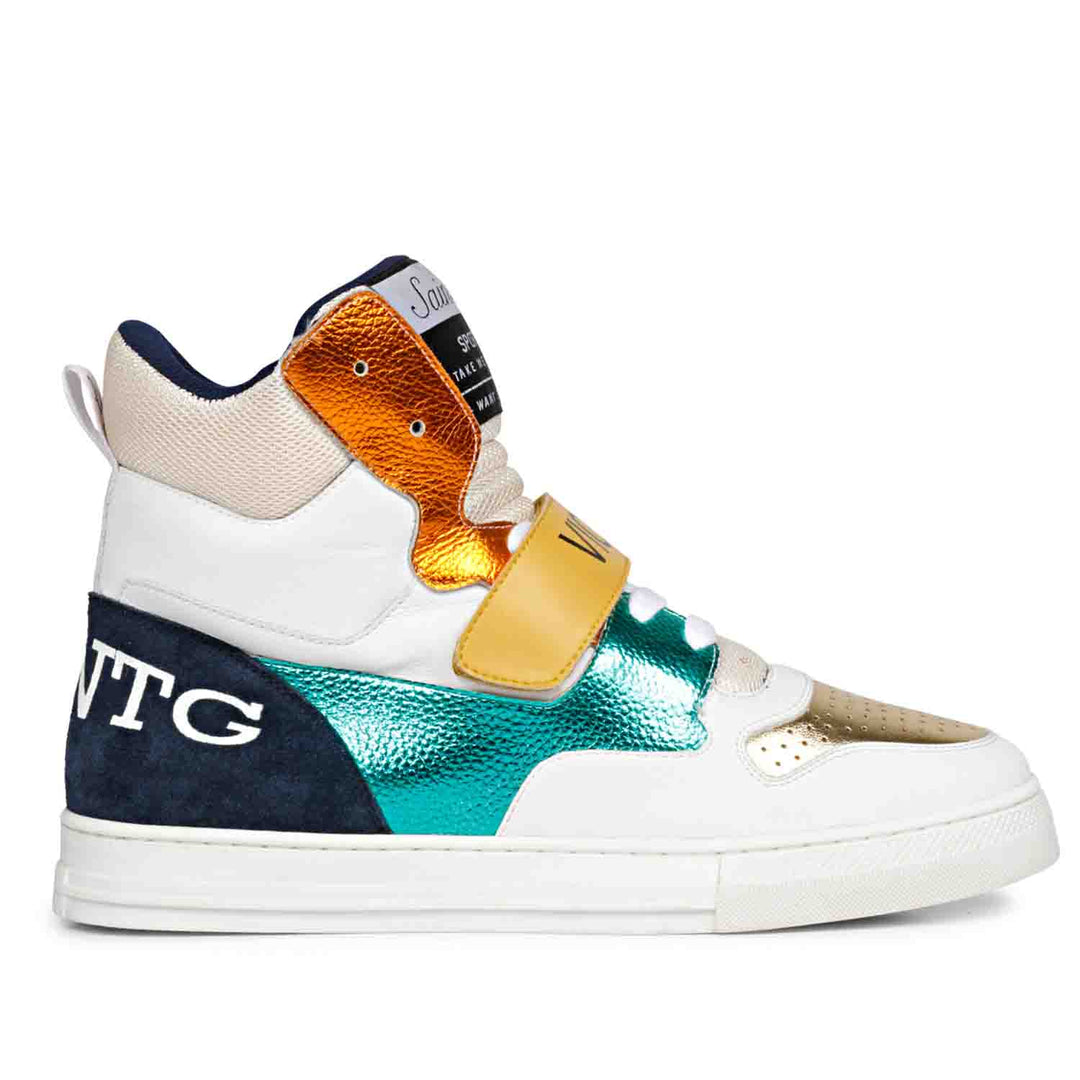 Multi Leather Sneakers for mens