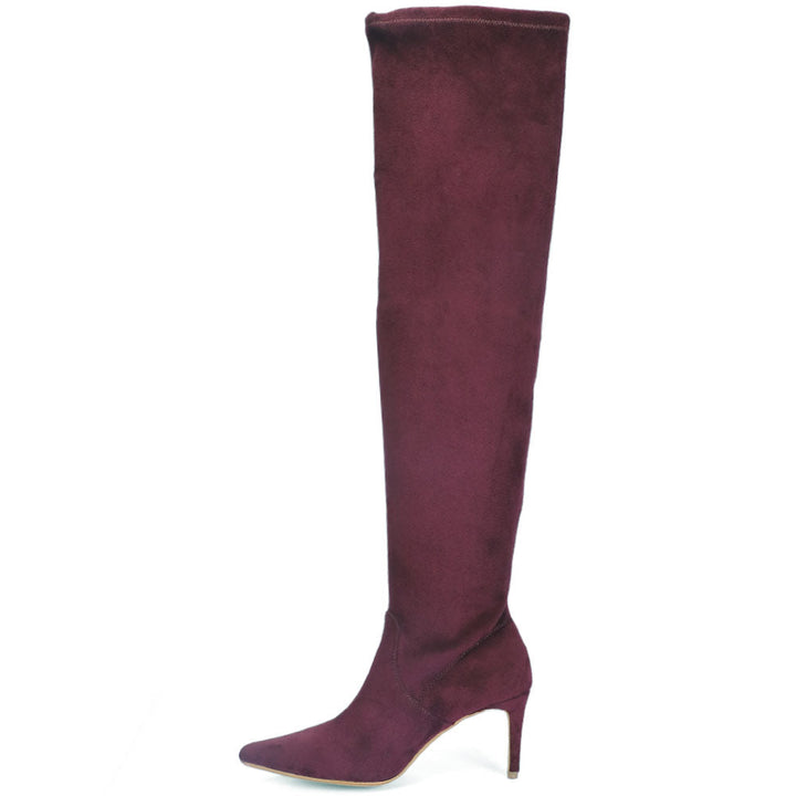 Purple knee-high boot online
