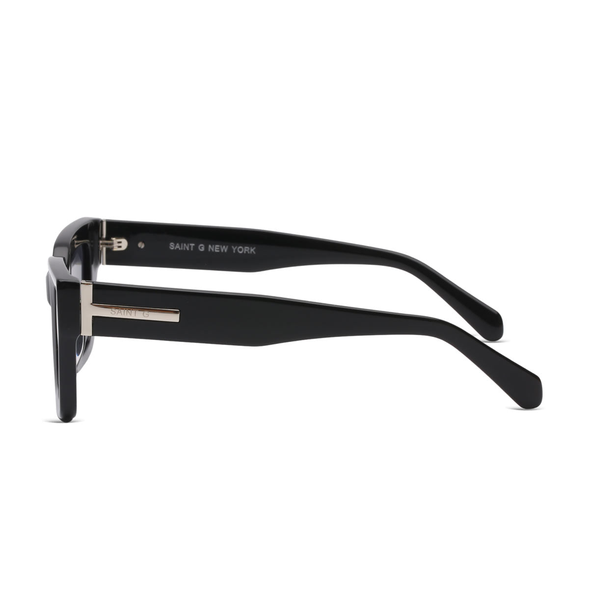 Obsidian Noir Black Sculpted Sunglasses – SaintG USA