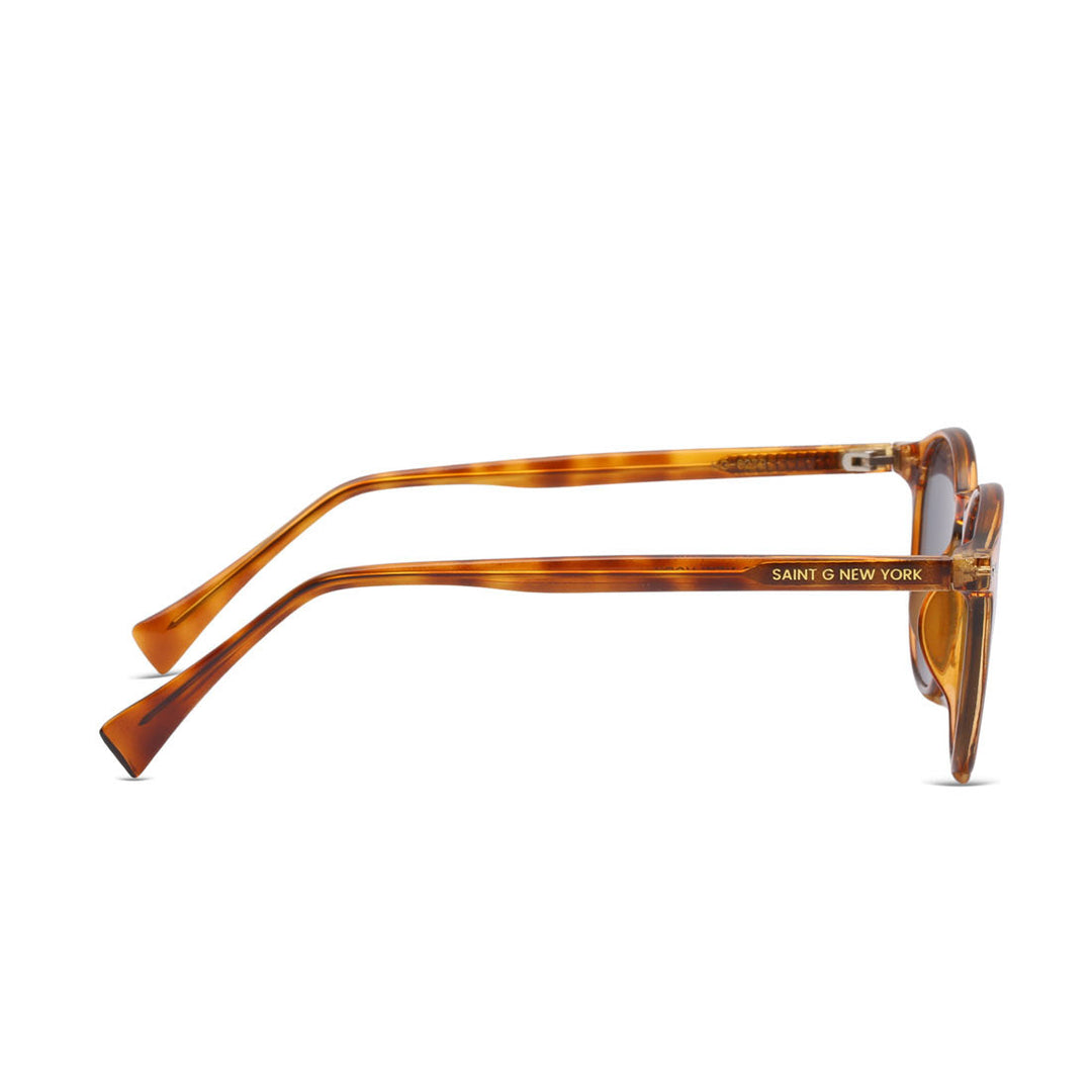 Coco Drift Amber Havana Round Sunglasses