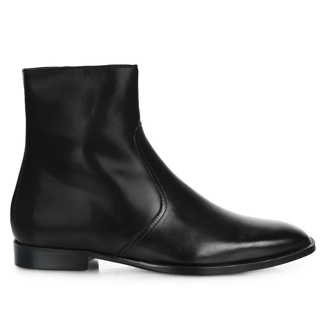 Saint Frederick Black Leather Ankle Boot - SaintG India