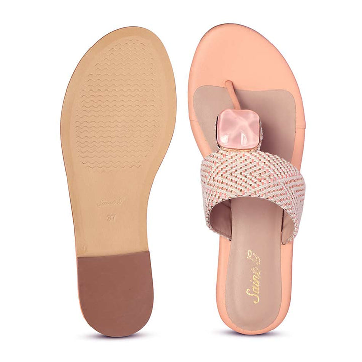 Buy Best Jeweled Flat Sandals Online