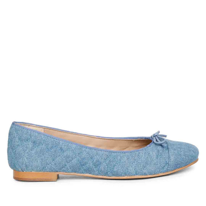 Saint Zinnia Denim Handcrafted Leather Ballerina