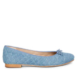 Saint Zinnia Denim Handcrafted Leather Ballerina