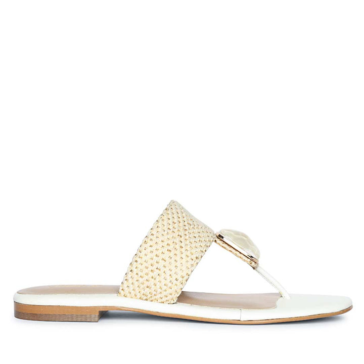Best Beau Stone Jeweled Flat Sandals