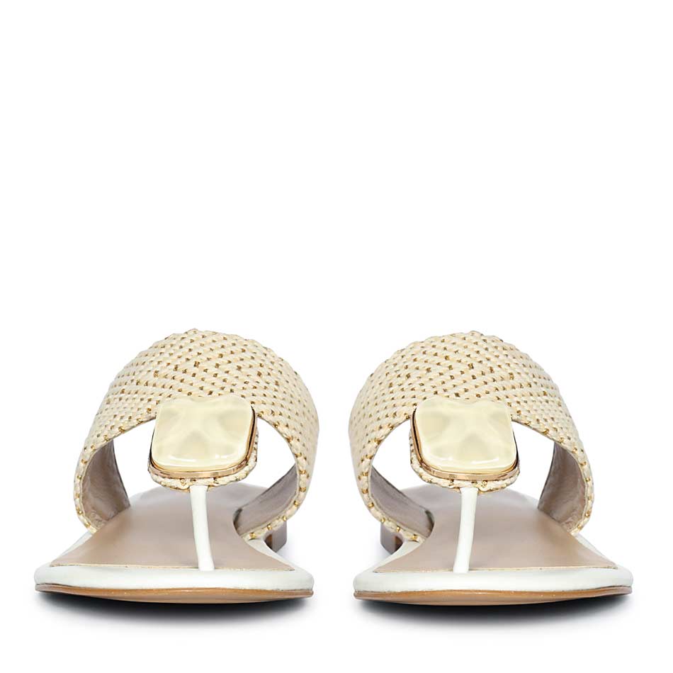Beau Stone Party Wear Flat Sandals