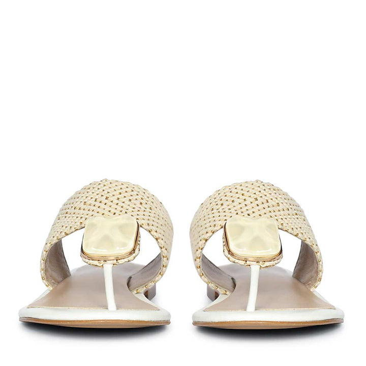 Beau Stone Party Wear Flat Sandals