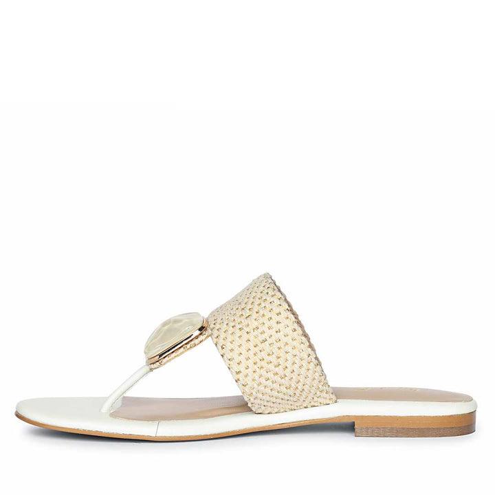 Best White Raffia Sandals for Party Wear