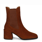 Saint Rachel Cognac Leather High Ankle Boots