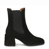 Saint Rachel Black Leather High Ankle Chelsea Boots