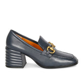 Valentina Navy Leather Handcrafted Shoes