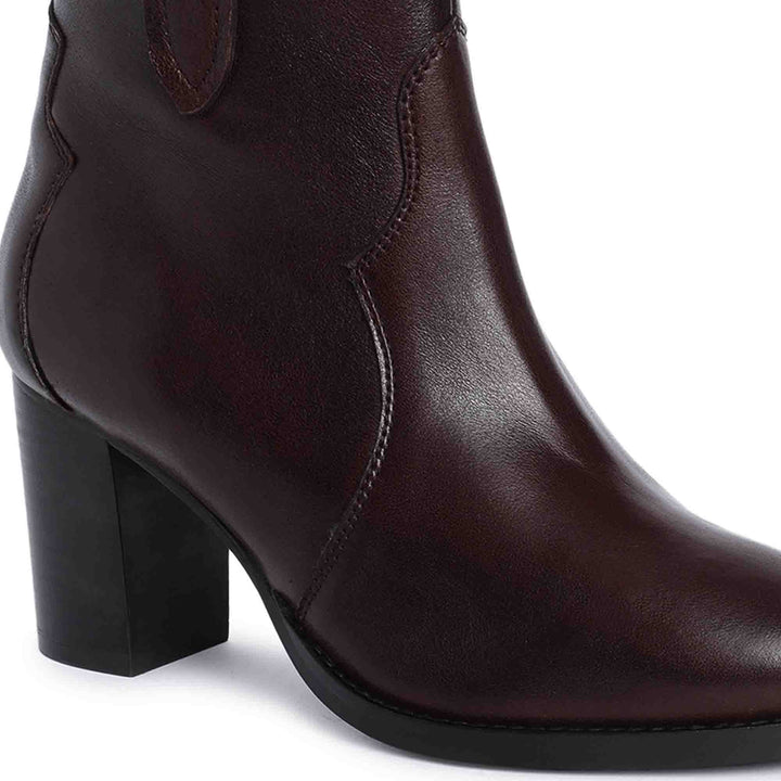 Saint Dorothy Brown Leather Ankle Boot - SaintG