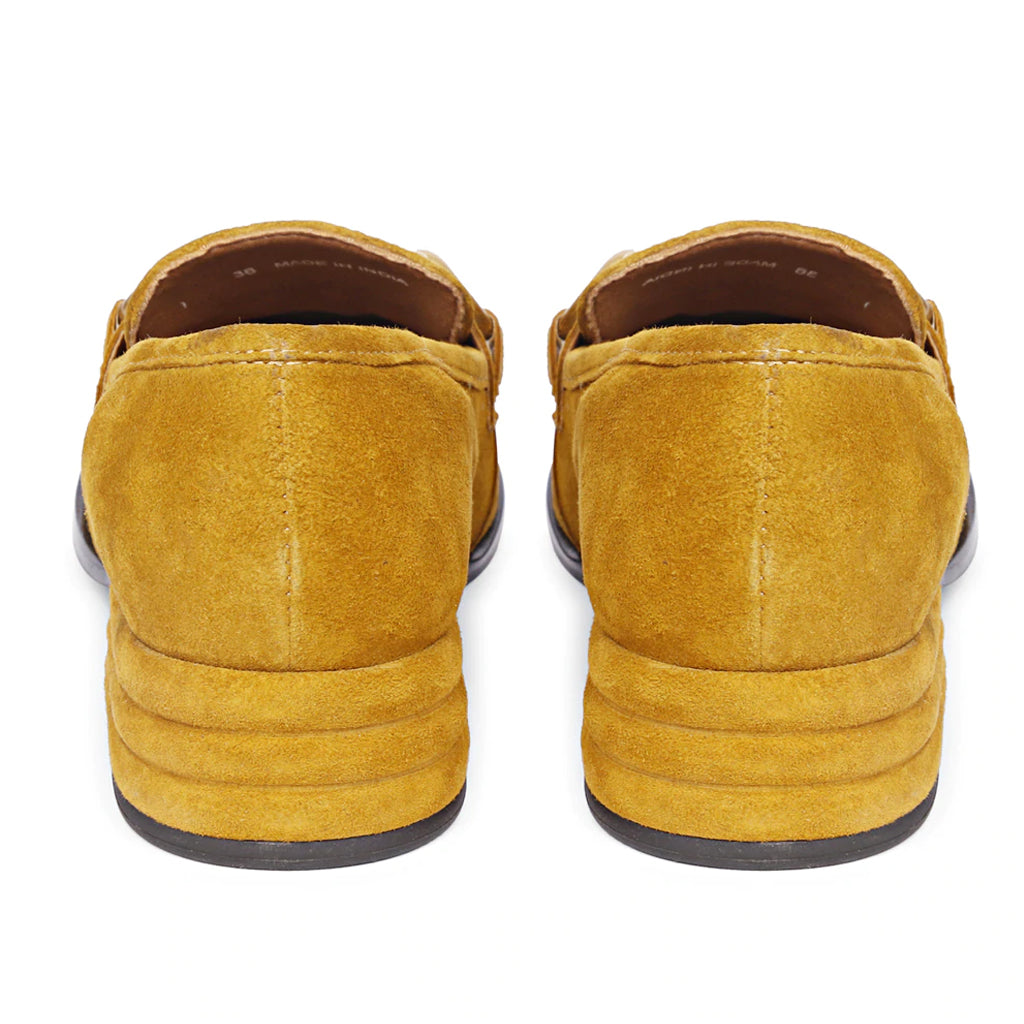 Jenny Mustard Leather Handcrafted Shoes