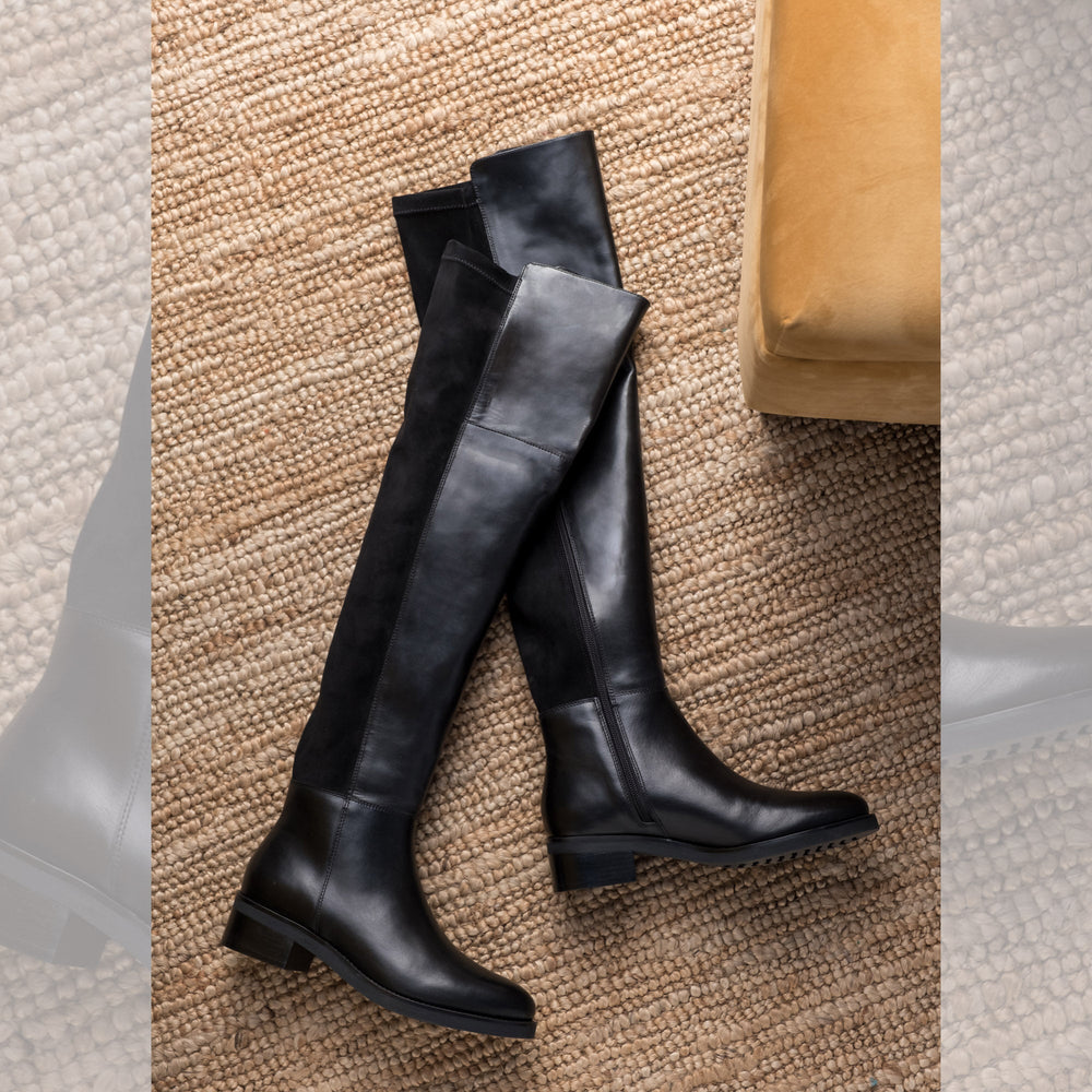 Saint Isabella Brown Strech Suede above the knee boots