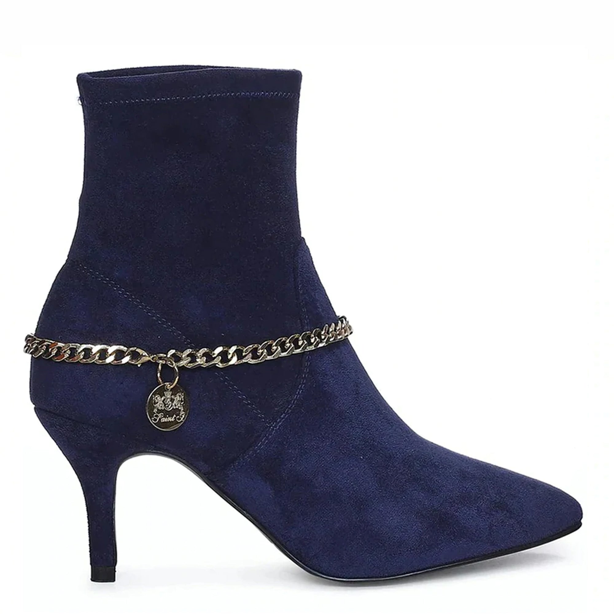 Navy blue stretch boots hotsell