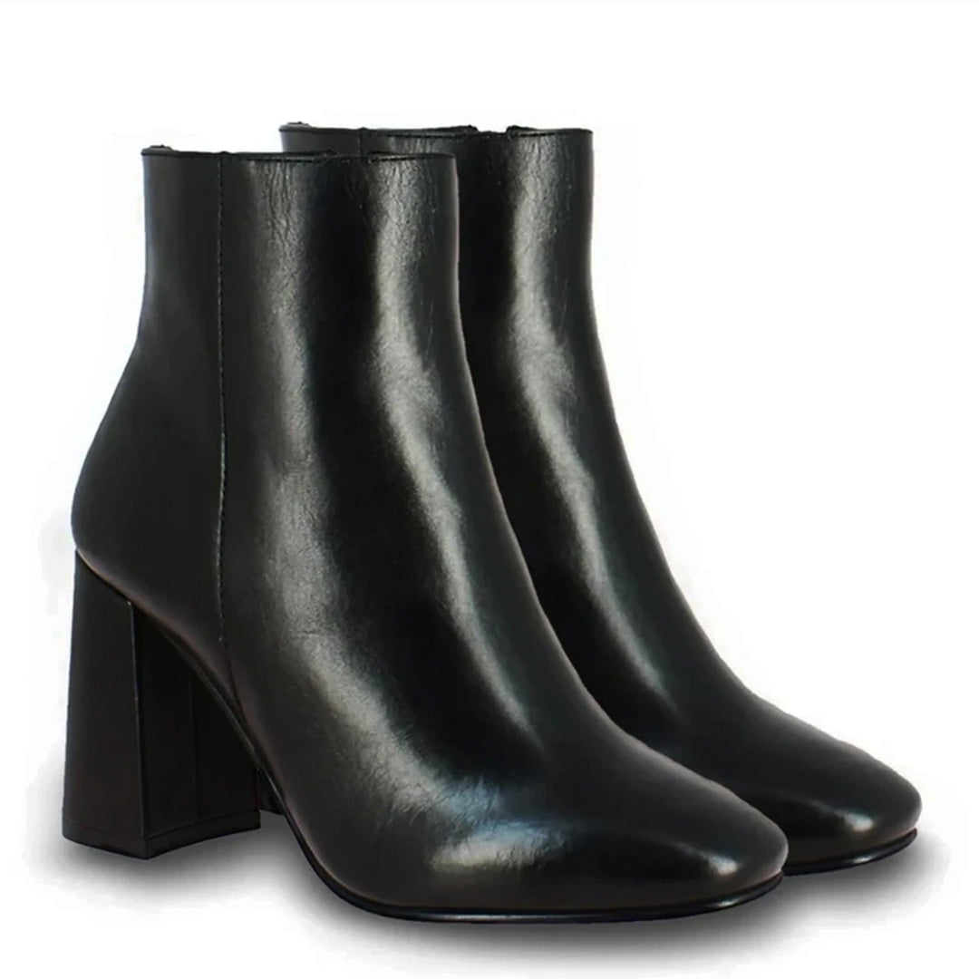 Saint Alexa Black Leather Ankle Boots - SaintG India