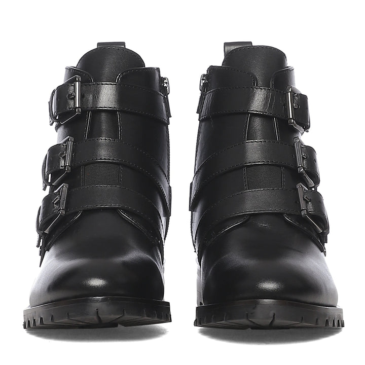 Saint Aurora Multi Buckle Leather Boots