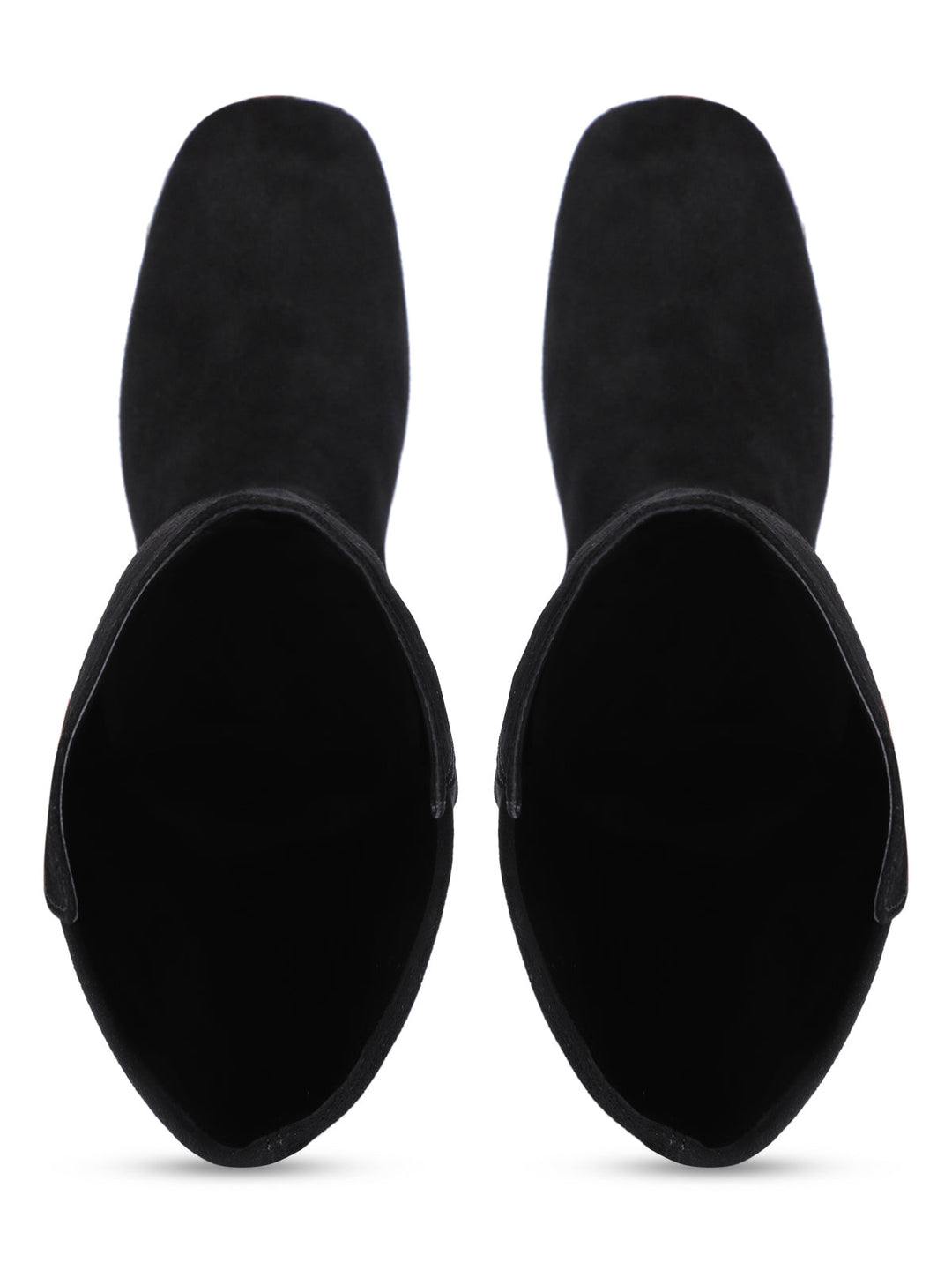 Saint Elexis Black Leather Knee High Boots