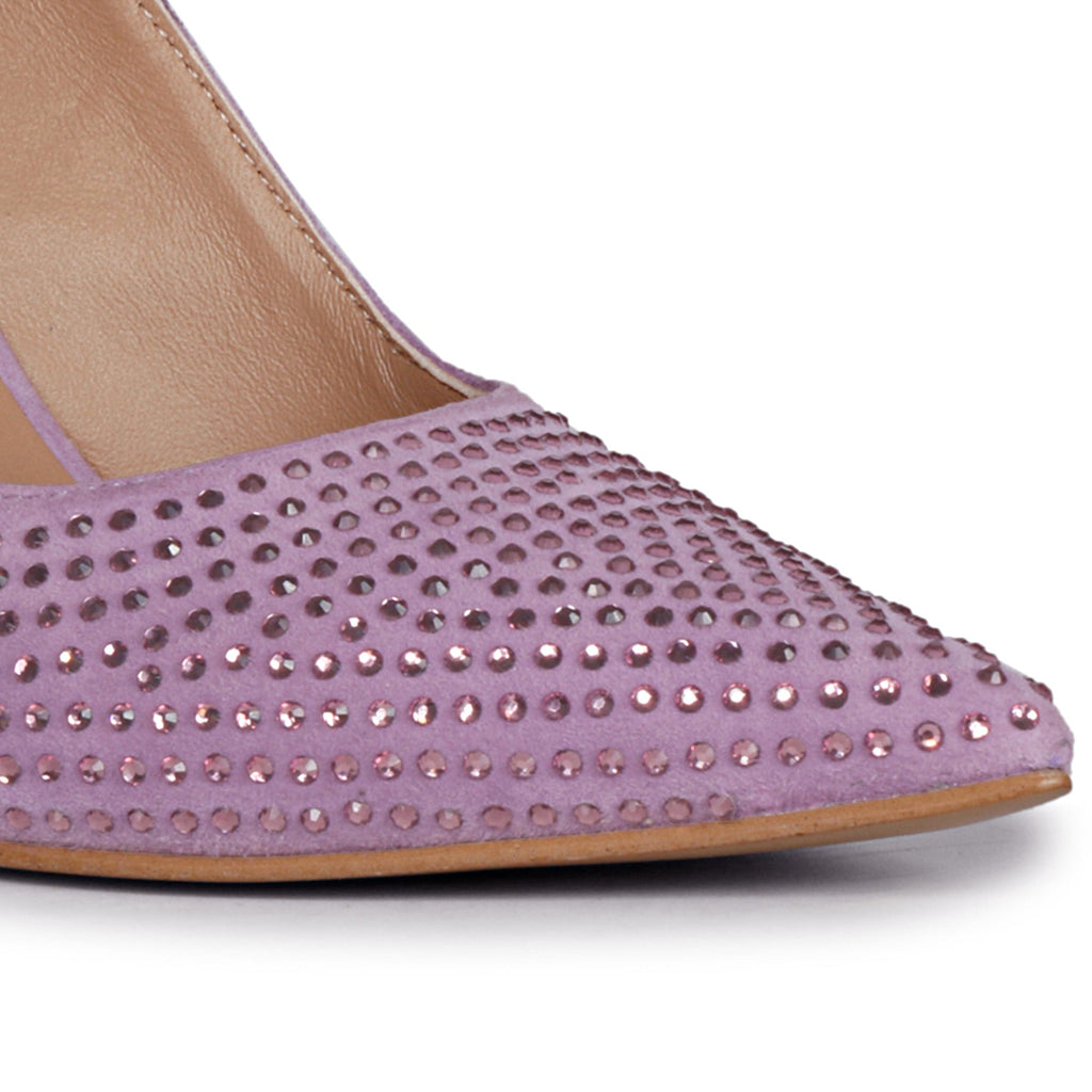 Lilac sales leather shoes