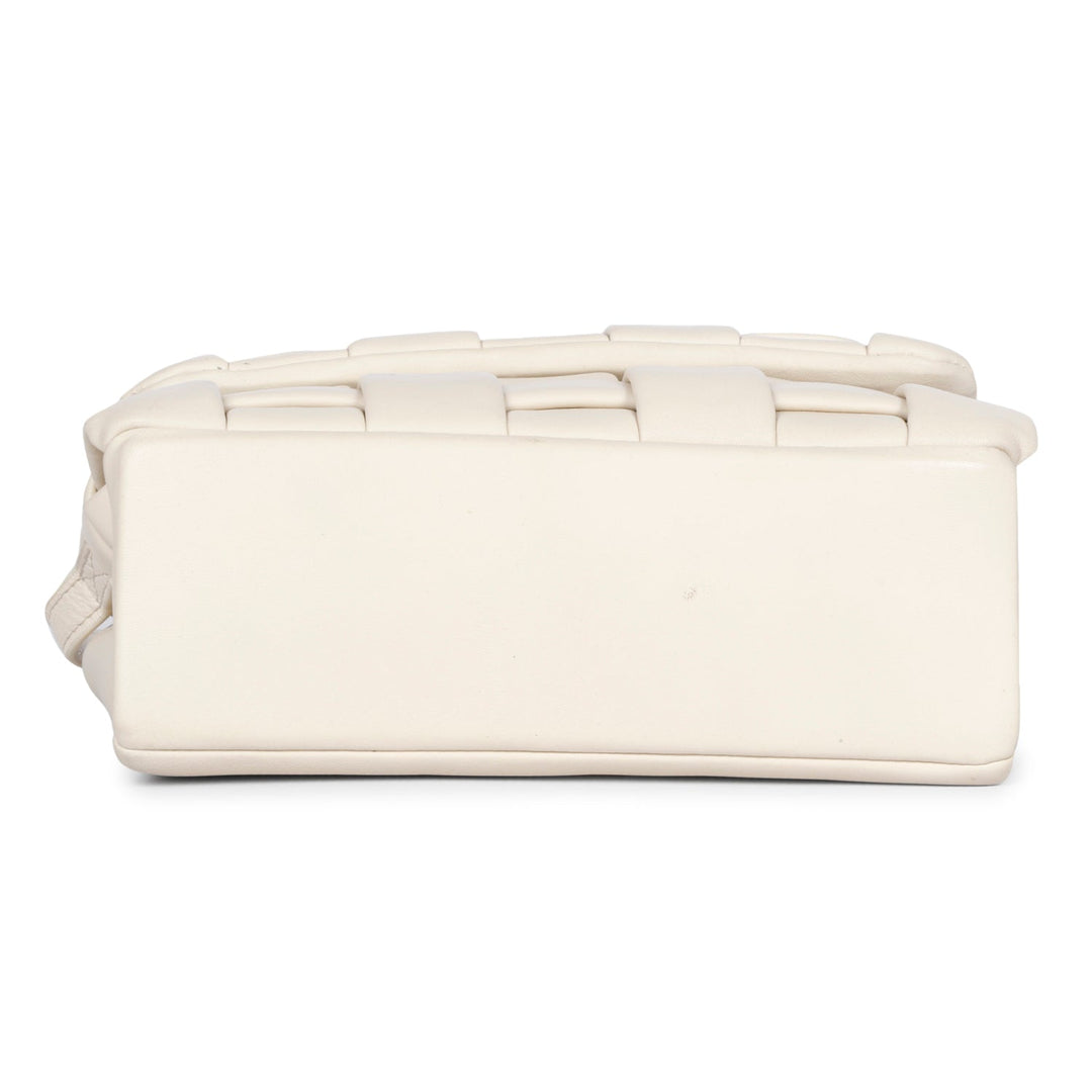 Giada Cream Woven Leather Cross Body Sling Bags – SaintG USA