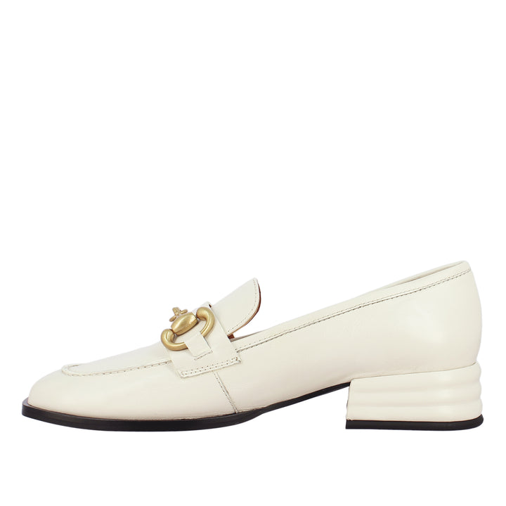 Jenny Leather White Handcrafted Shoes