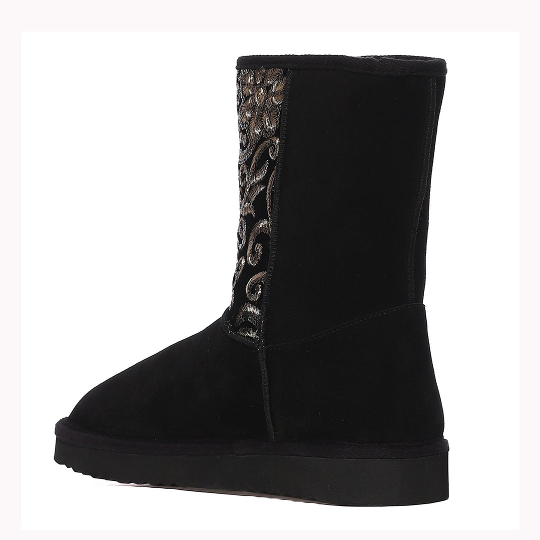 Corah Sequins Black Snug Boots